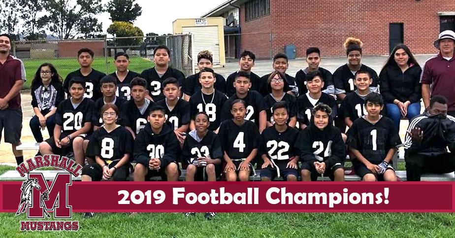 2019 Football Champions! - Congratulations Mustangs! We are Mustang #PROUD! #Proud2bePUSD http://edl.io/n1106201